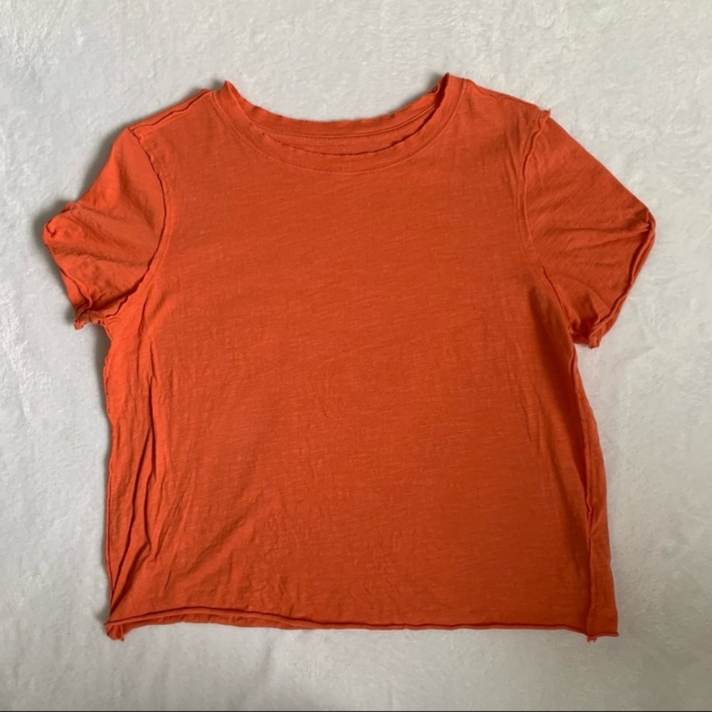 Anthropologie Orange Shirt